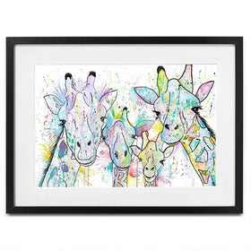 Four Giraffes Framed Art Print Four Giraffes Framed Art Print wall art product Jamie Taylor