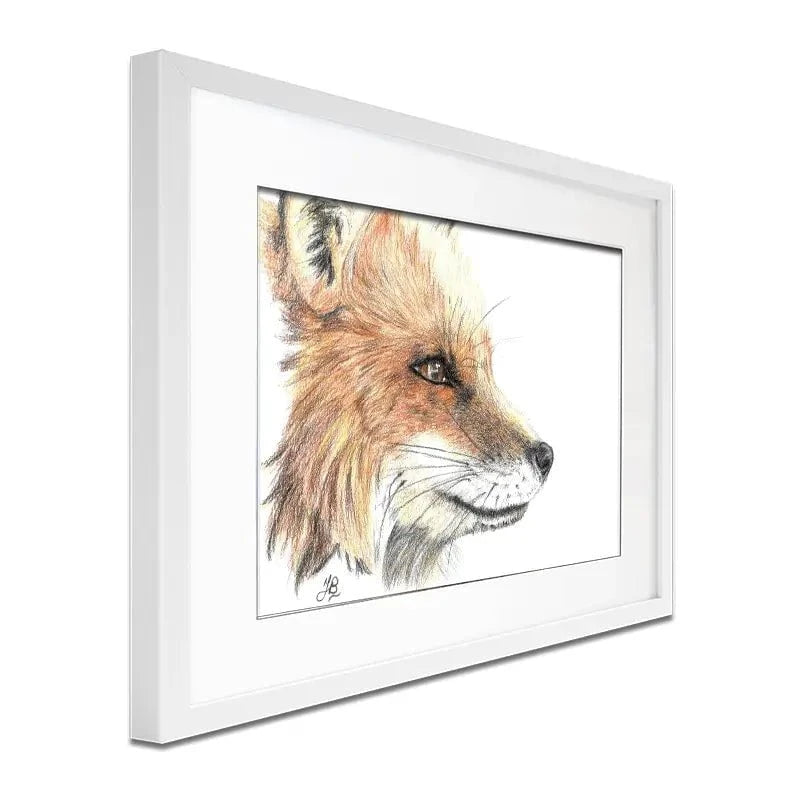 Fox Illustration Framed Art Print Fox Illustration Framed Art Print wall art product Jackie Bridges