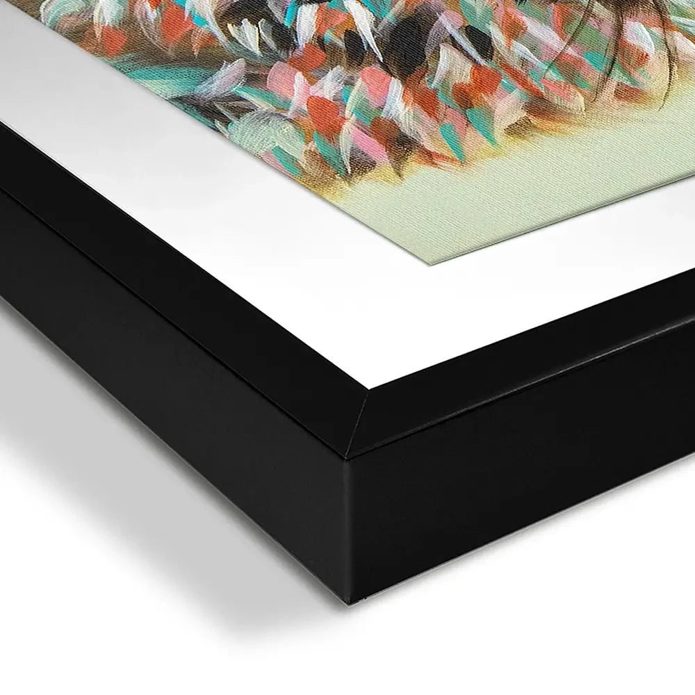 Fox With Flowers Framed Art Print Fox With Flowers Framed Art Print wall art product Carolee Vitaletti