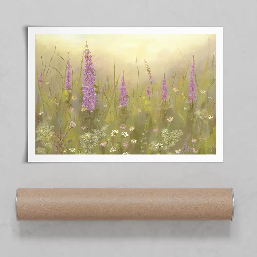 Foxglove Meadow Art Print Foxglove Meadow Art Print wall art product Karen Sutton