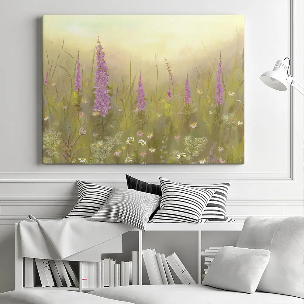 Foxglove Meadow Canvas Print Foxglove Meadow Canvas Print wall art product Karen Sutton