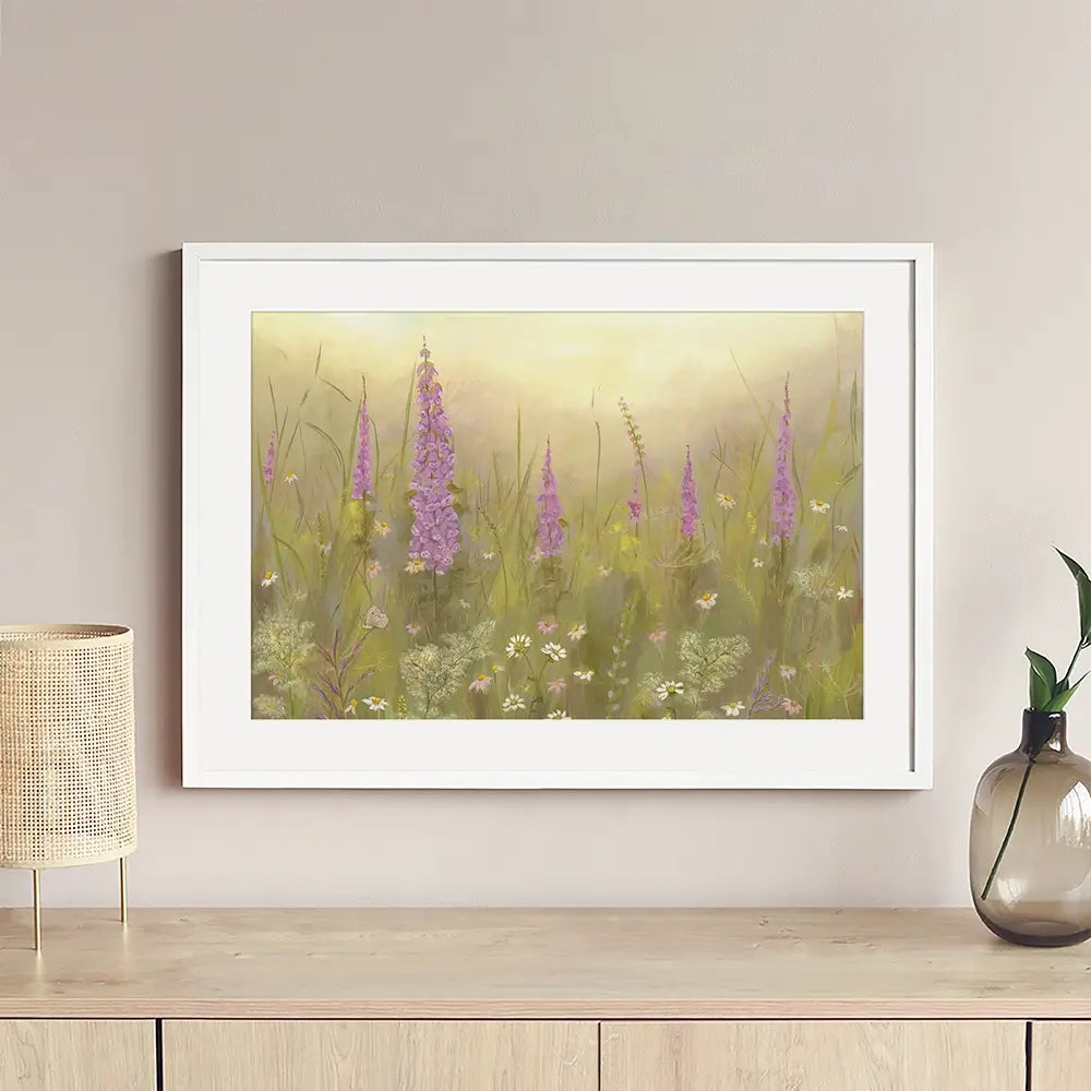 Foxglove Meadow Framed Art Print Foxglove Meadow Framed Art Print wall art product Karen Sutton