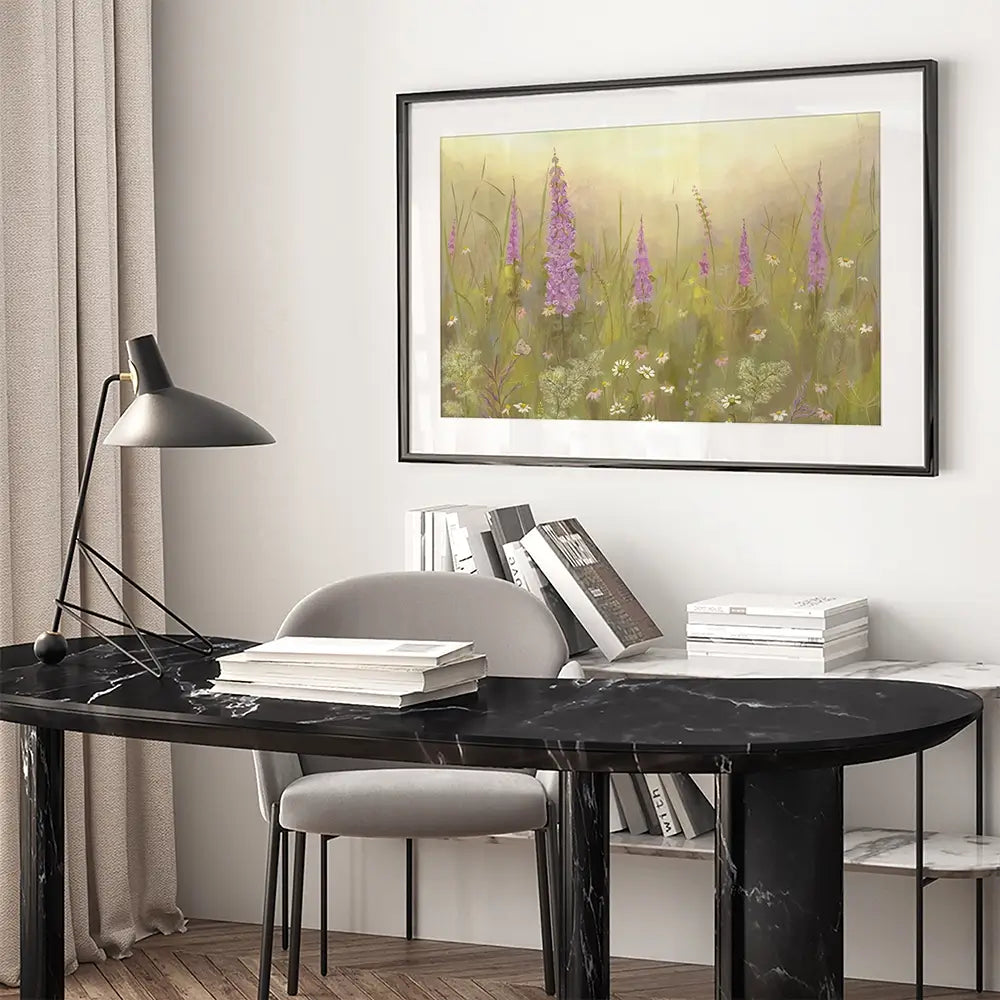 Foxglove Meadow Framed Art Print Foxglove Meadow Framed Art Print wall art product Karen Sutton