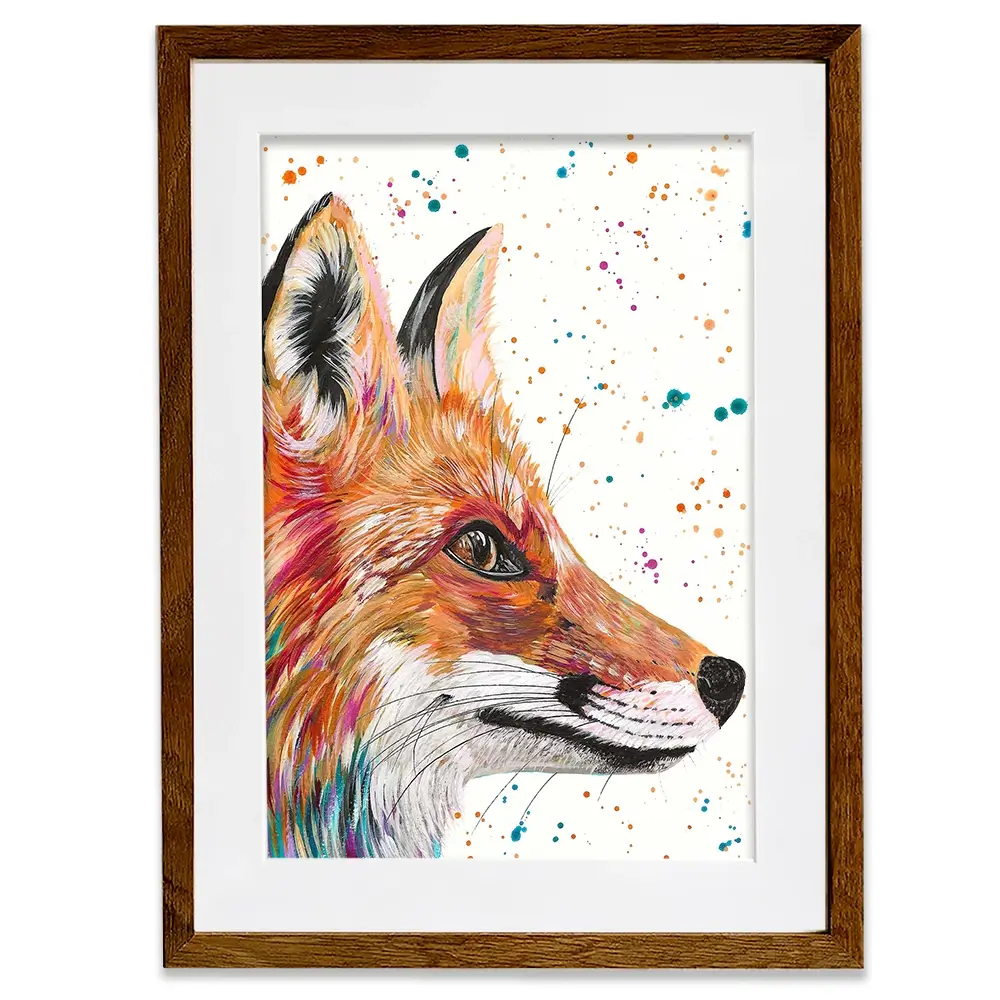 Foxy Framed Art Print Foxy Framed Art Print wall art product Emma LC Art