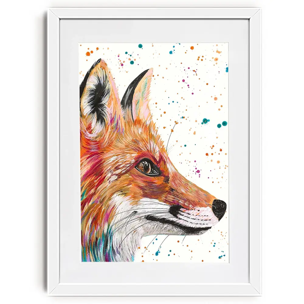 Foxy Framed Art Print Foxy Framed Art Print wall art product Emma LC Art