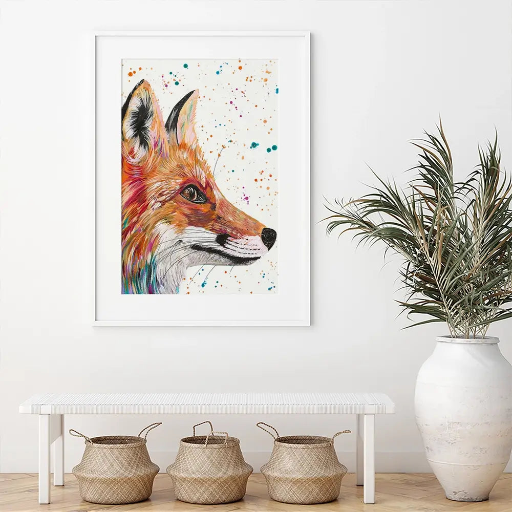 Foxy Framed Art Print Foxy Framed Art Print wall art product Emma LC Art