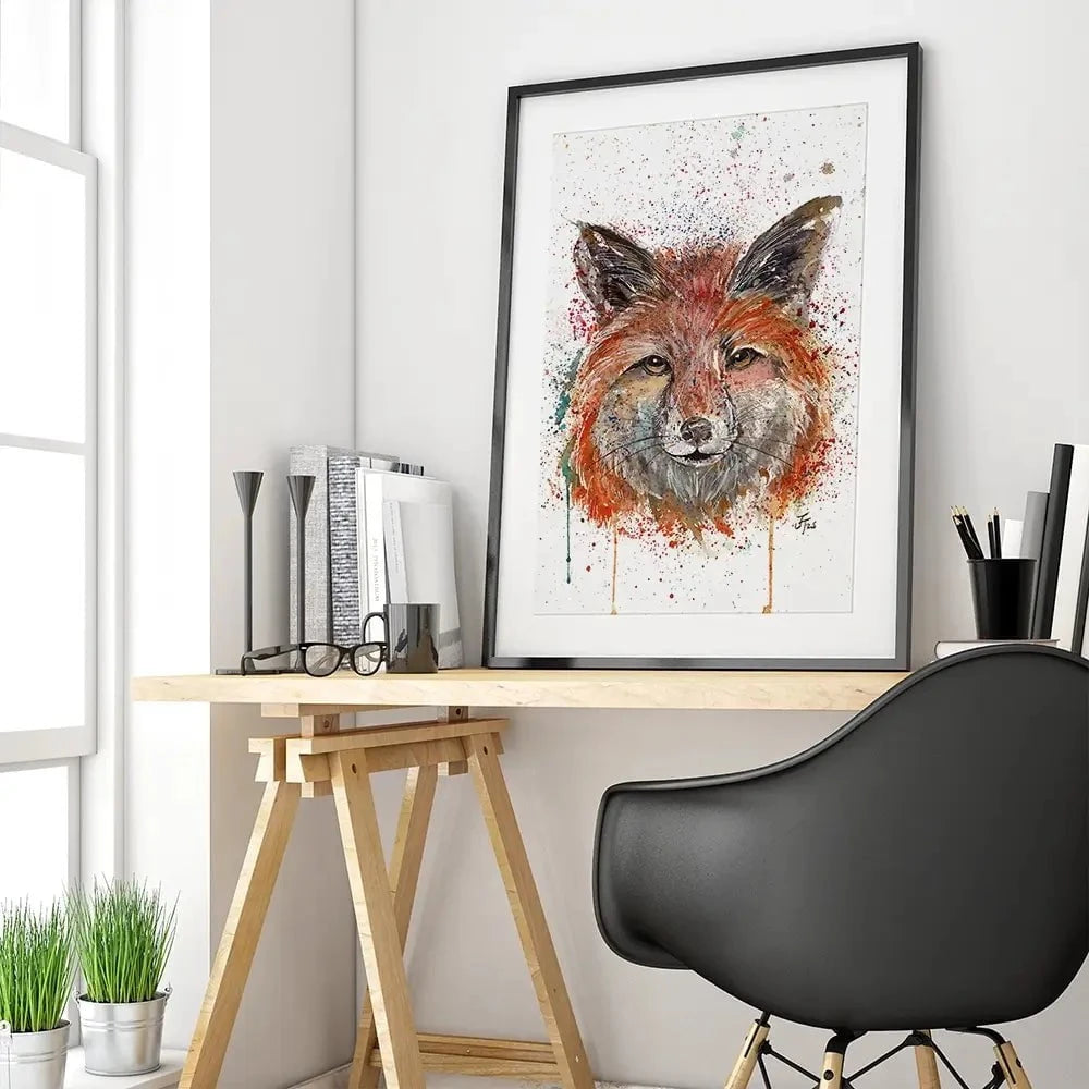 Foxy Framed Art Print Foxy Framed Art Print wall art product Jamie Taylor