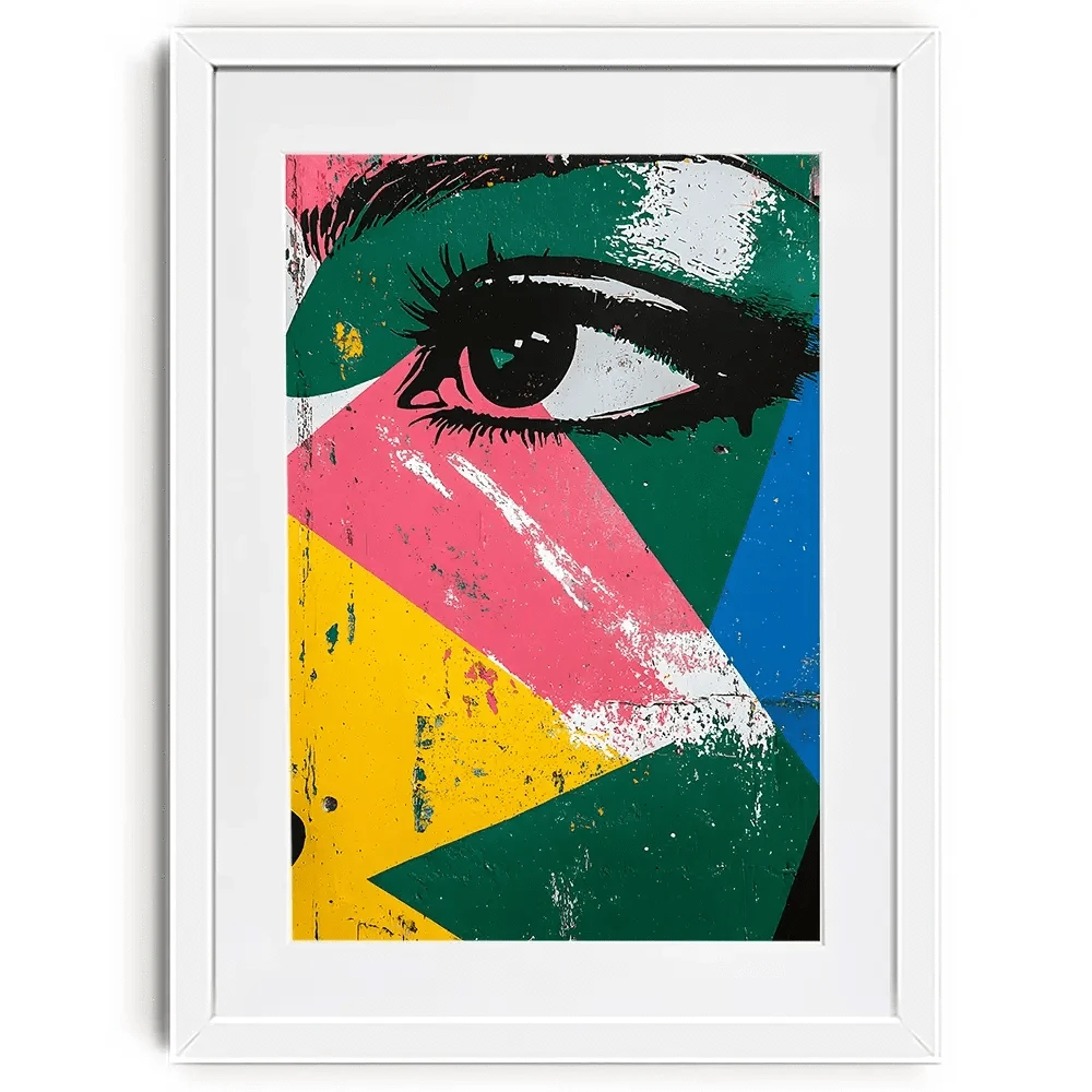 Fractal Eyes Framed Art Print Fractal Eyes Framed Art Print wall art product Walker Noble