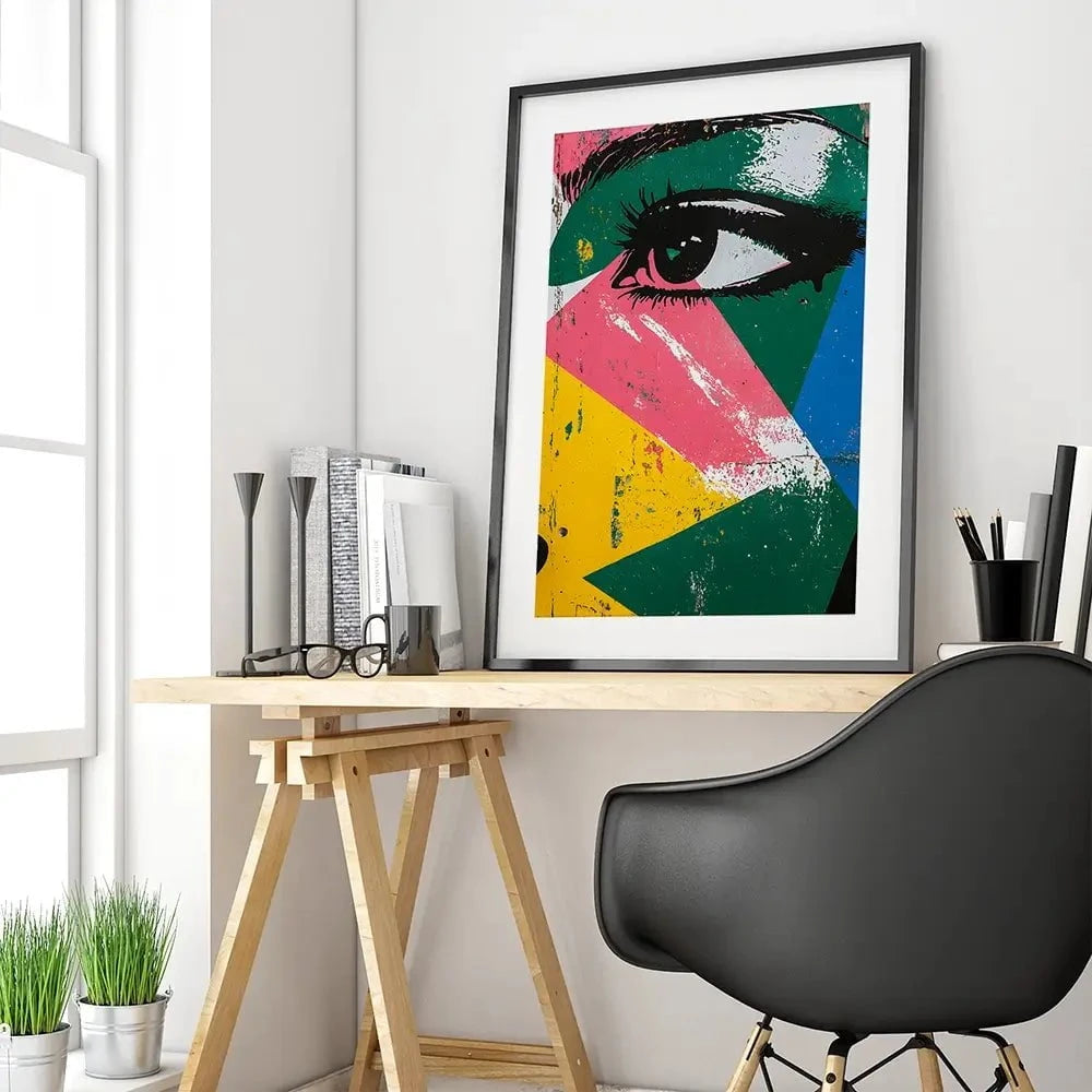 Fractal Eyes Framed Art Print Fractal Eyes Framed Art Print wall art product Walker Noble