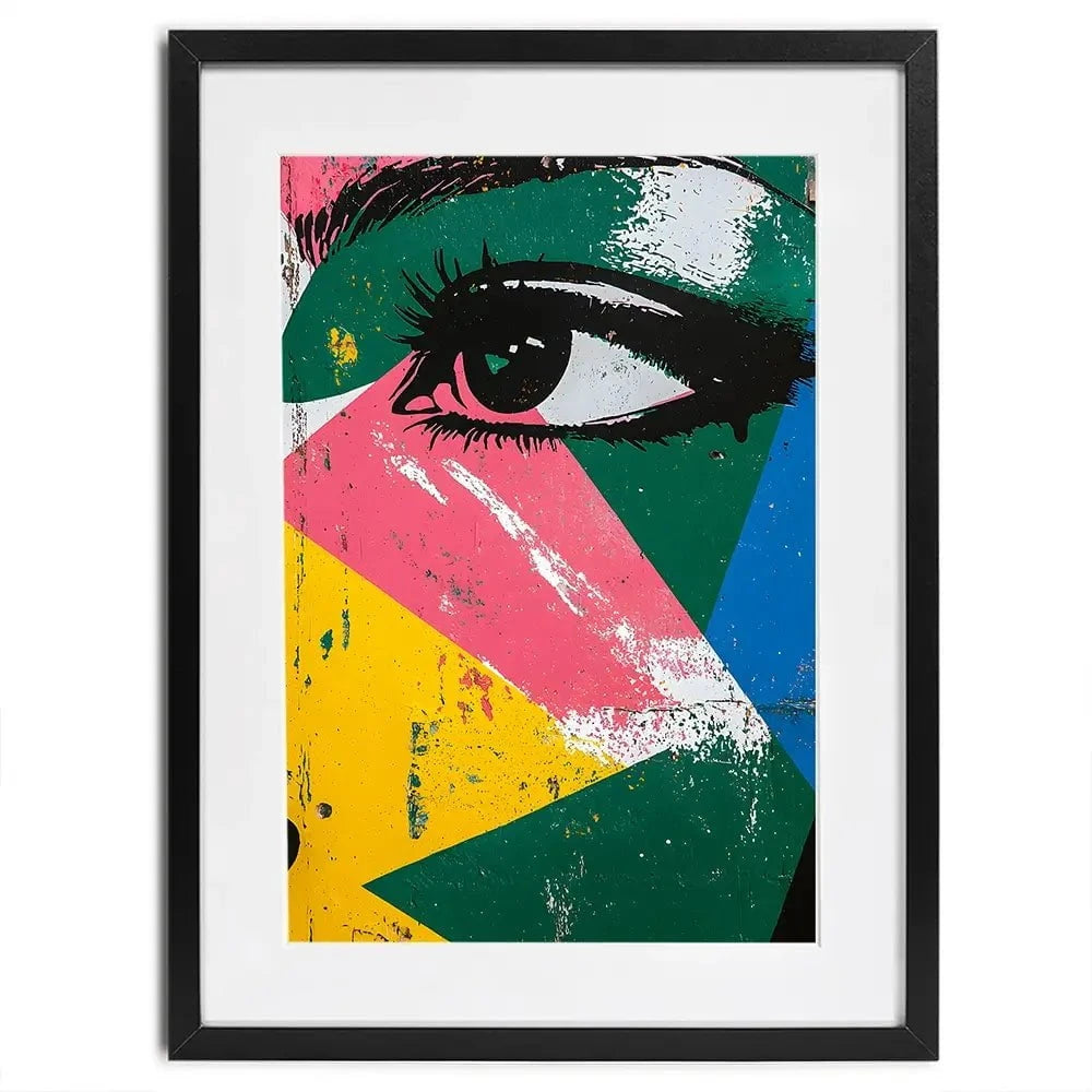 Fractal Eyes Framed Art Print Fractal Eyes Framed Art Print wall art product Walker Noble