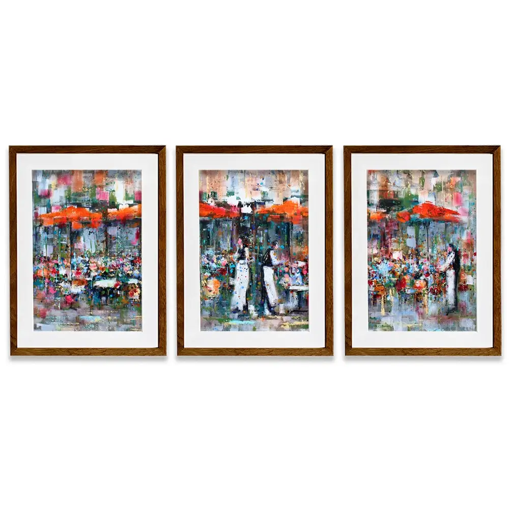 French Terras Framed Art Print Trio French Terras Framed Art Print Trio wall art product Studio Paint-Ing