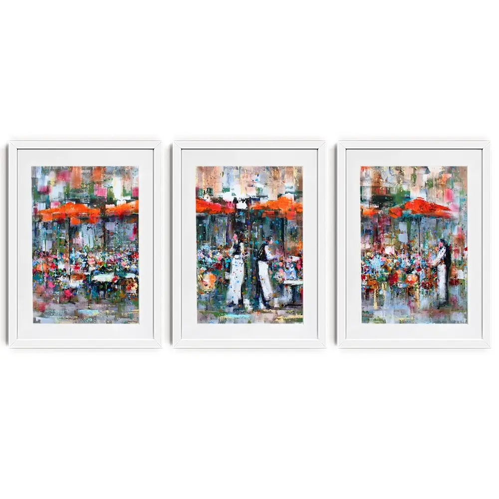French Terras Framed Art Print Trio French Terras Framed Art Print Trio wall art product Studio Paint-Ing