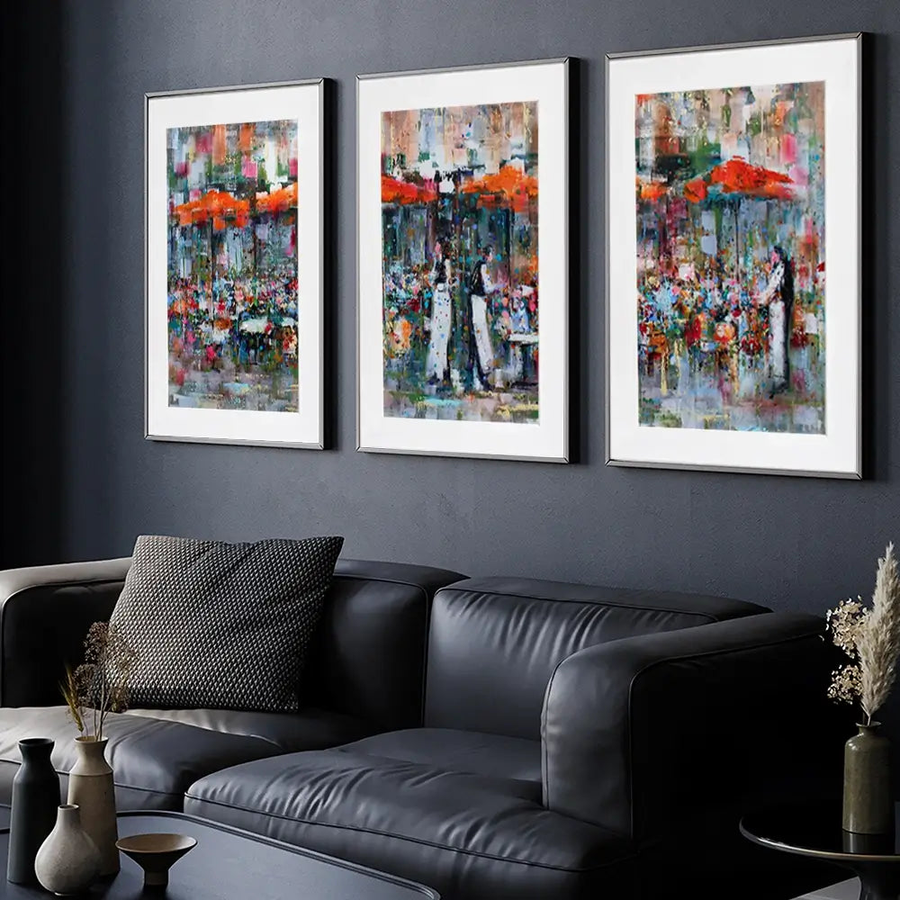 French Terras Framed Art Print Trio French Terras Framed Art Print Trio wall art product Studio Paint-Ing