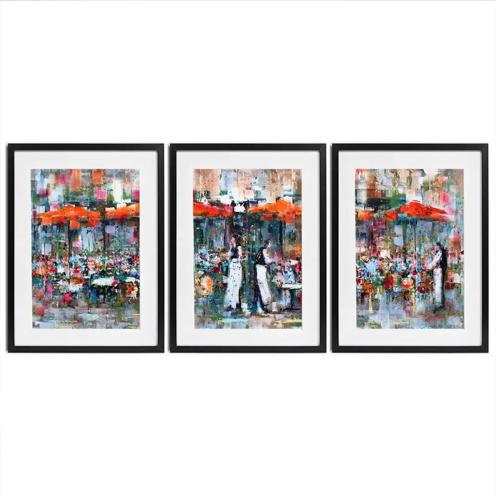 French Terras Framed Art Print Trio French Terras Framed Art Print Trio wall art product Studio Paint-Ing