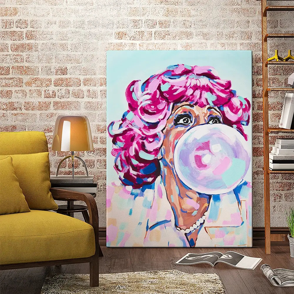 Frenchie Grease Canvas Print Frenchie Grease Canvas Print wall art product Juliet Stockton