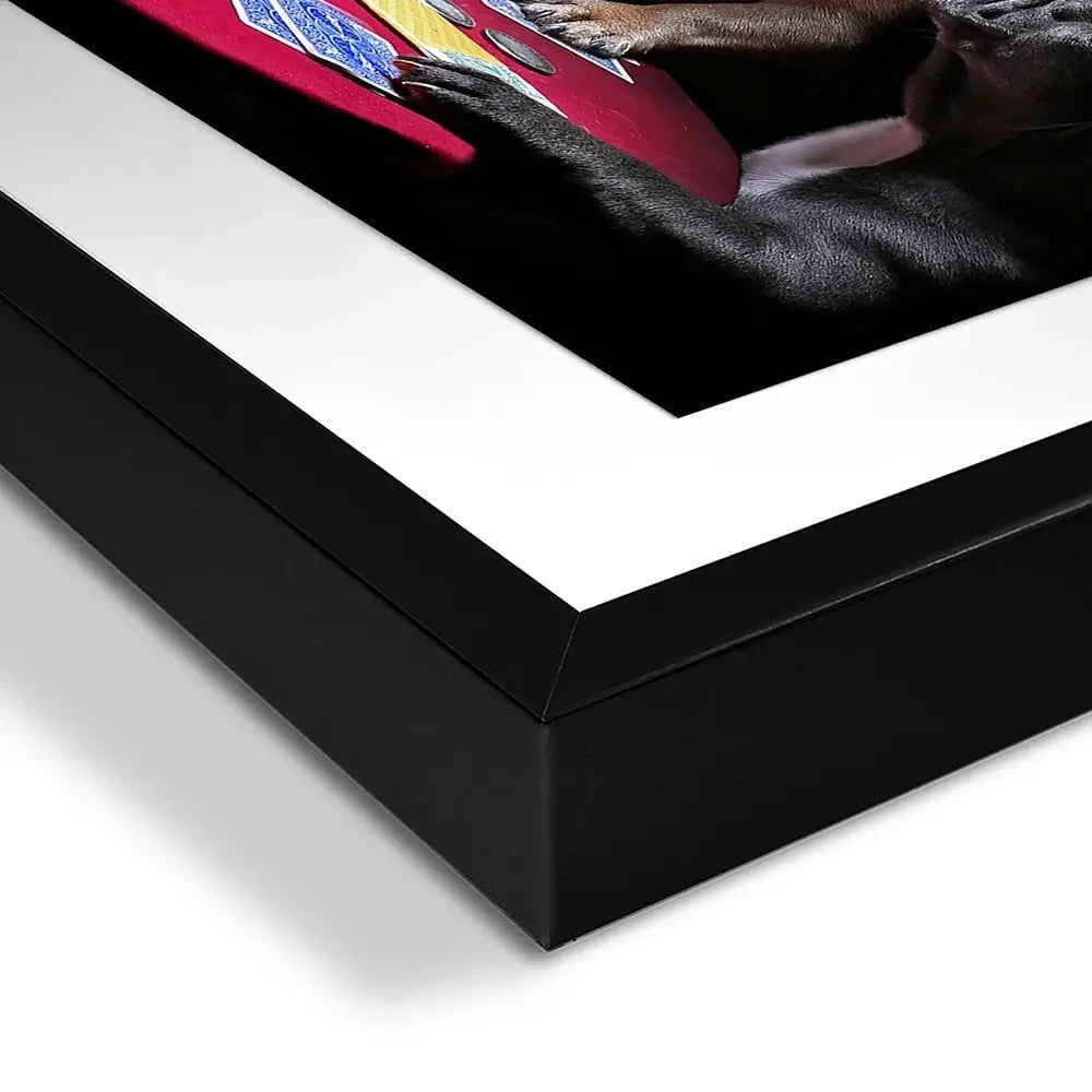 Frenchies Playing Poker Framed Art Print Frenchies Playing Poker Framed Art Print wall art product Alexander Sviridov / Shutterstock