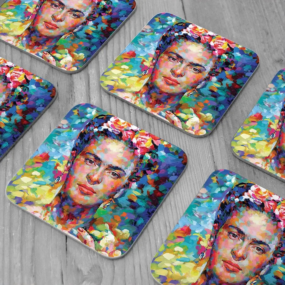 Frida Coaster Set Frida Coaster Set wall art product Leon Devenice