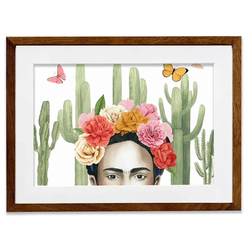 Frida In Nature Framed Art Print Frida In Nature Framed Art Print wall art product Grace Popp