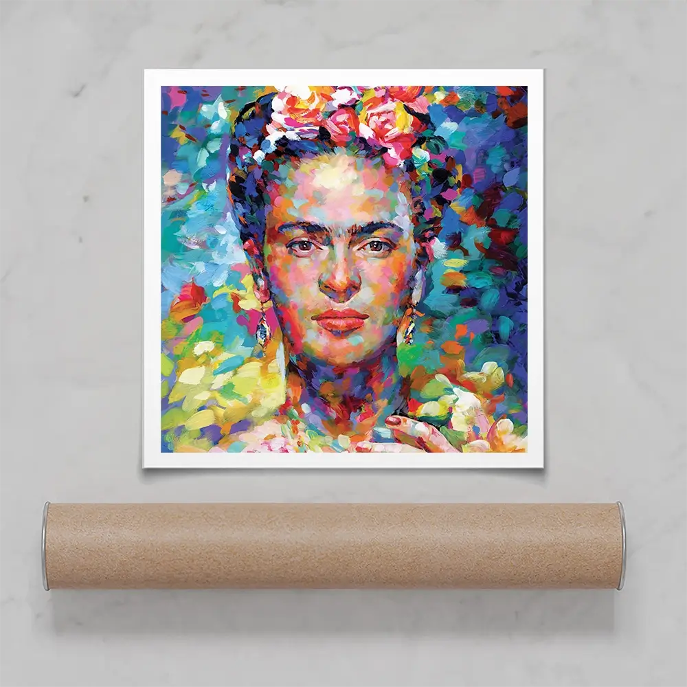 Frida Square Art Print Frida Square Art Print wall art product Leon Devenice