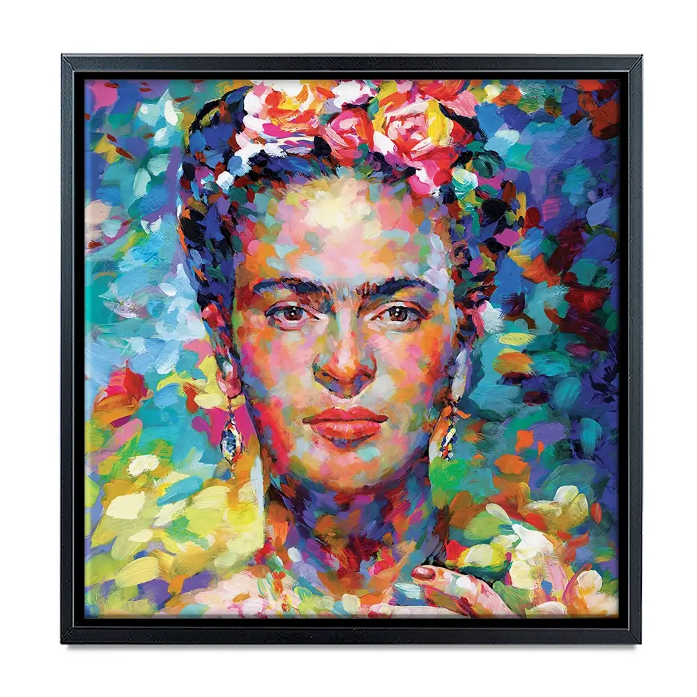 Frida Square Canvas Print Frida Square Canvas Print wall art product Leon Devenice