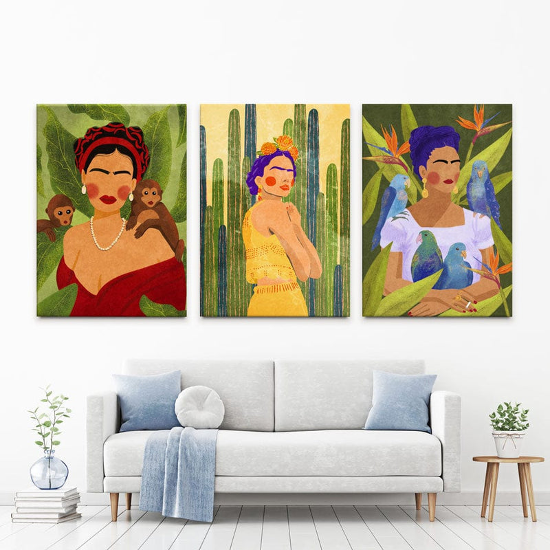 Frida Trio Canvas Print wall art product Raissa Oltmanns / Independent