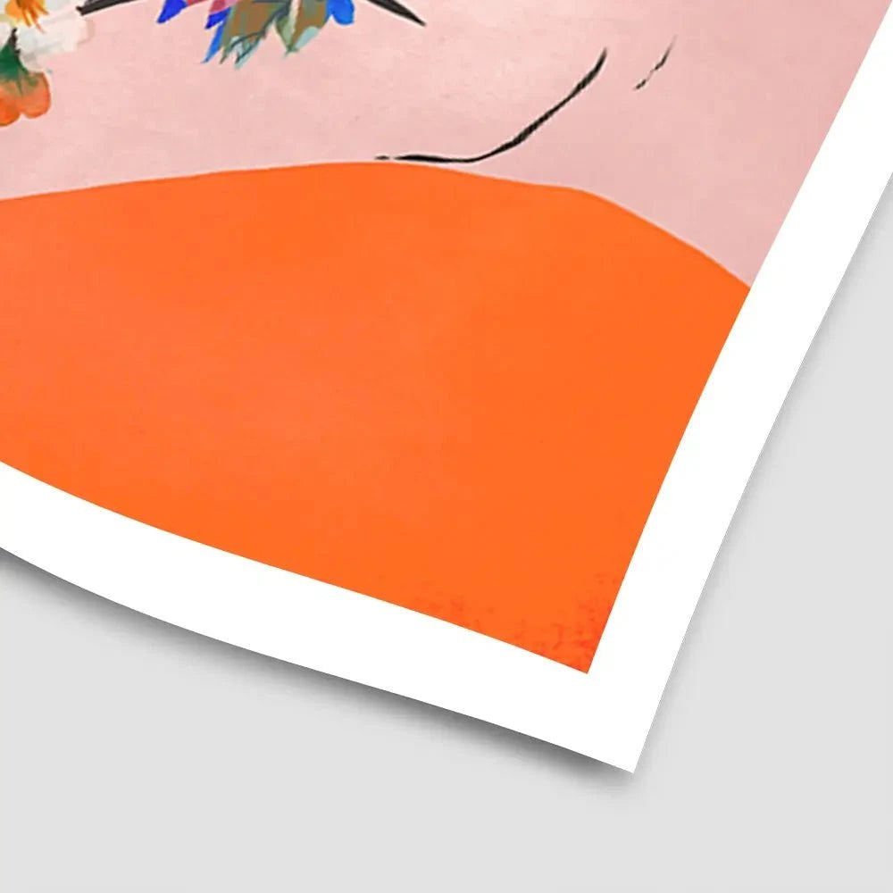 Fridas Hands Orange Art Print Fridas Hands Orange Art Print wall art product Treechild