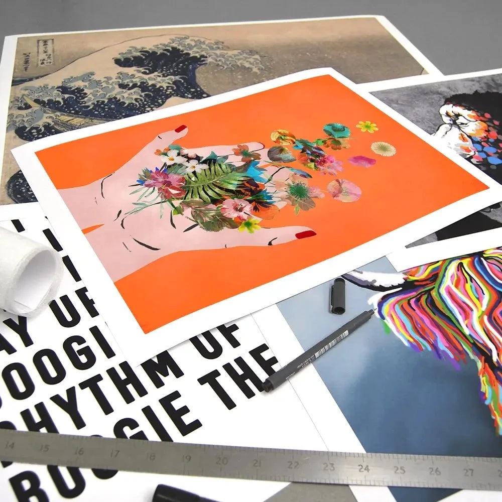 Fridas Hands Orange Art Print Fridas Hands Orange Art Print wall art product Treechild