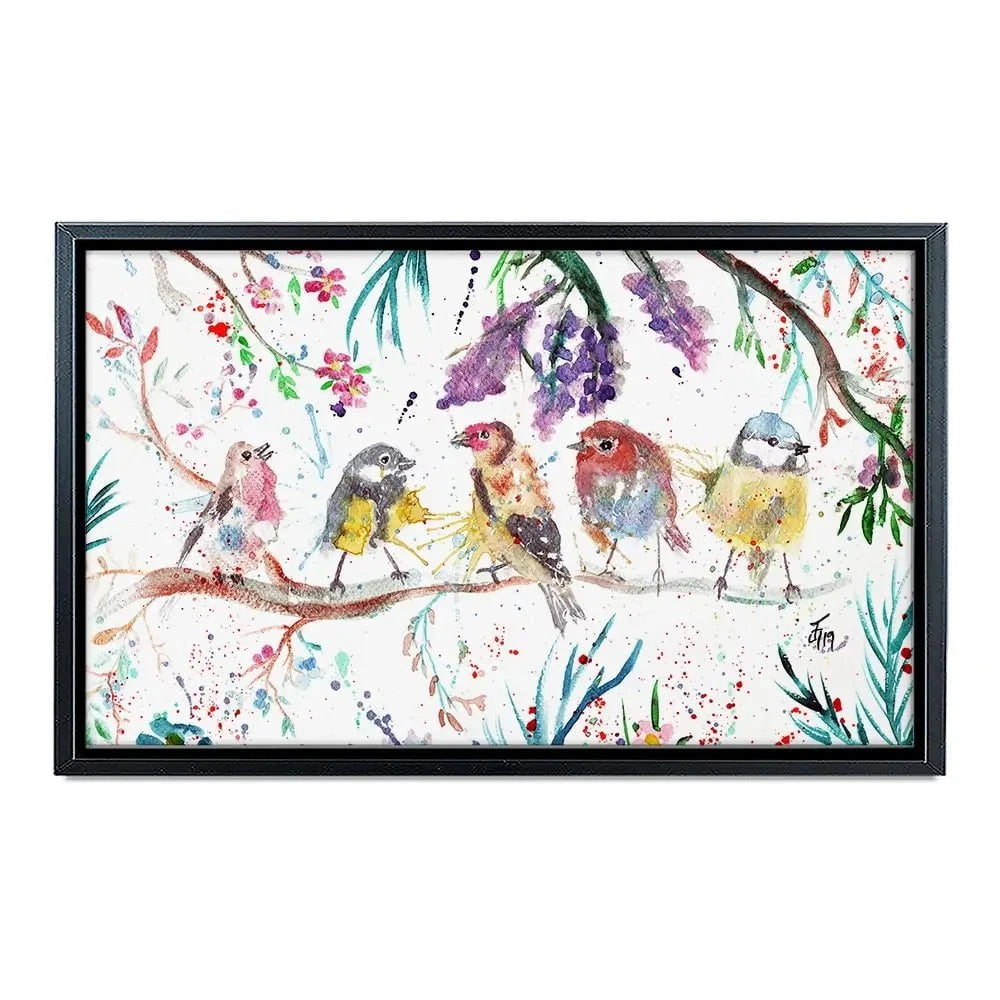 Friendly Birds Canvas Print Friendly Birds Canvas Print wall art product Jamie Taylor