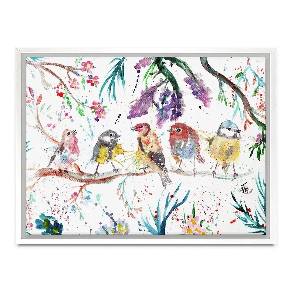 Friendly Birds Canvas Print Friendly Birds Canvas Print wall art product Jamie Taylor