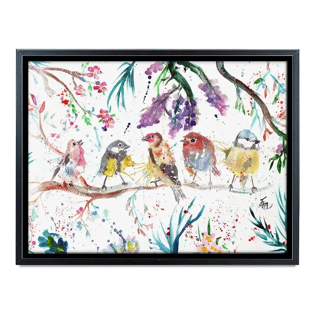 Friendly Birds Canvas Print Friendly Birds Canvas Print wall art product Jamie Taylor