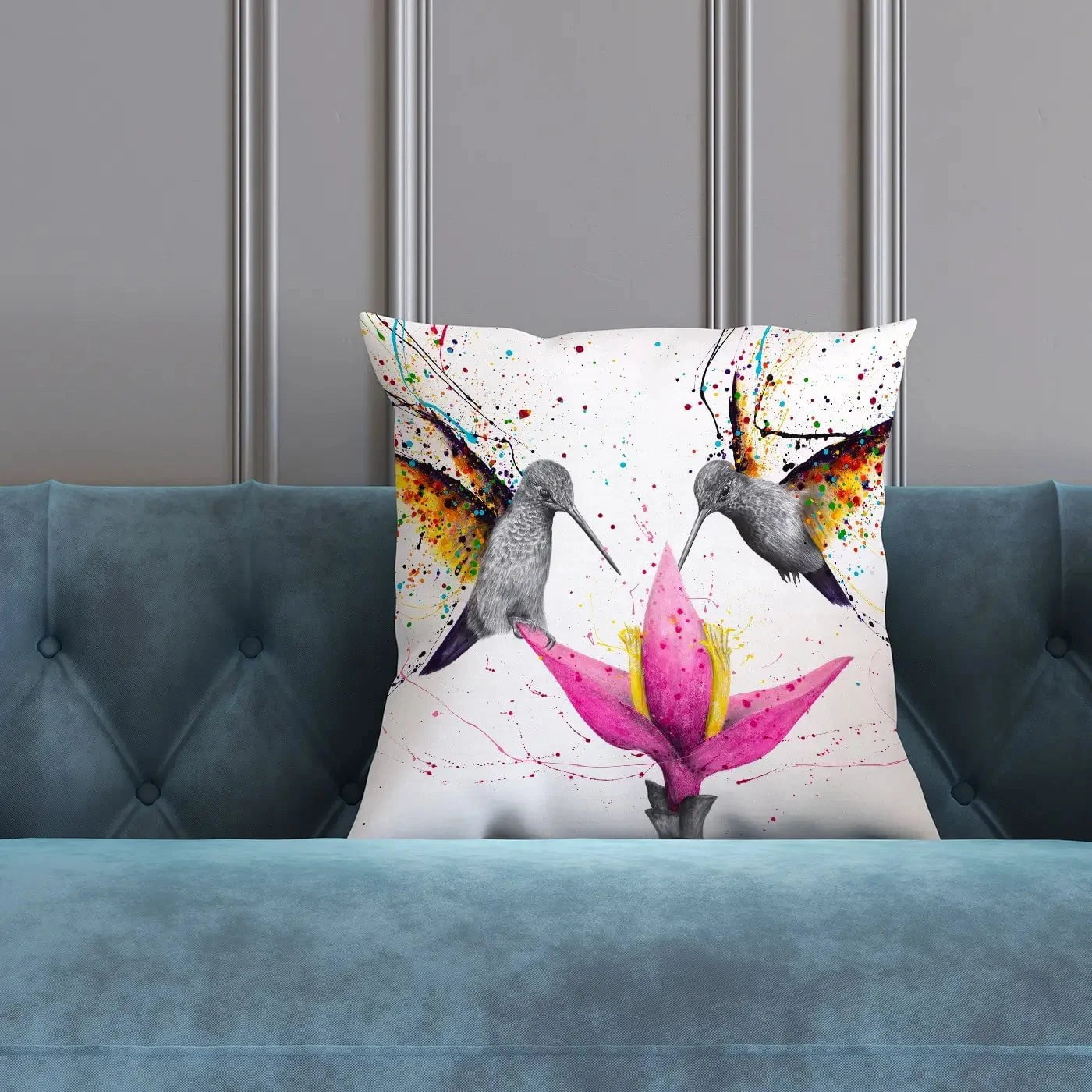 Friendship Hummingbirds Cushion Friendship Hummingbirds Cushion wall art product Ashvin Harrison