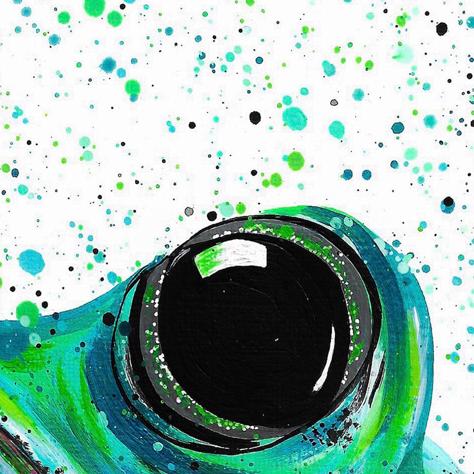 Frog Monty Canvas Print wall art product Emma LC Art