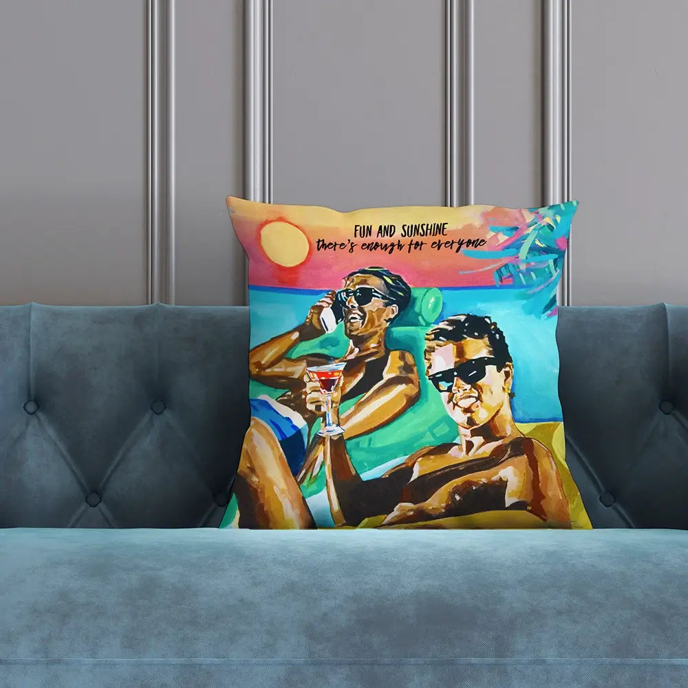 Fun And Sunshine Cushion Fun And Sunshine Cushion wall art product Juliet Stockton