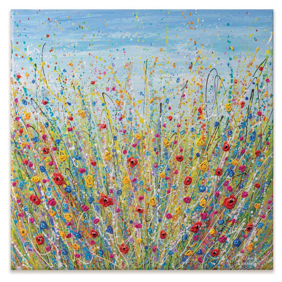 Fun Flowers Canvas Print wall art product Olga Tkachyk