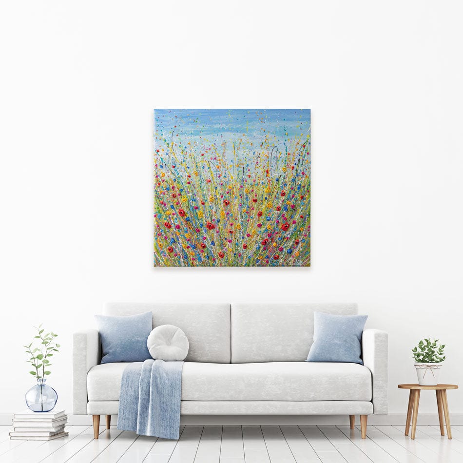 Fun Flowers Canvas Print wall art product Olga Tkachyk