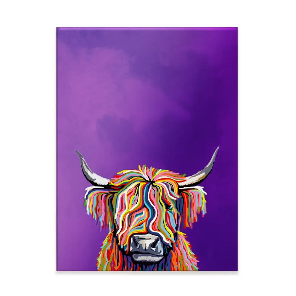 Funky Cow Canvas Print Funky Cow Canvas Print wall art product Independent
