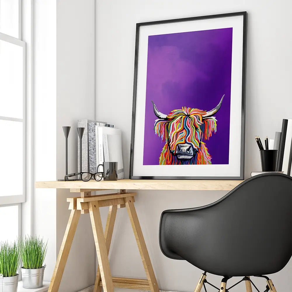 Funky Cow Framed Art Print Funky Cow Framed Art Print wall art product Independent