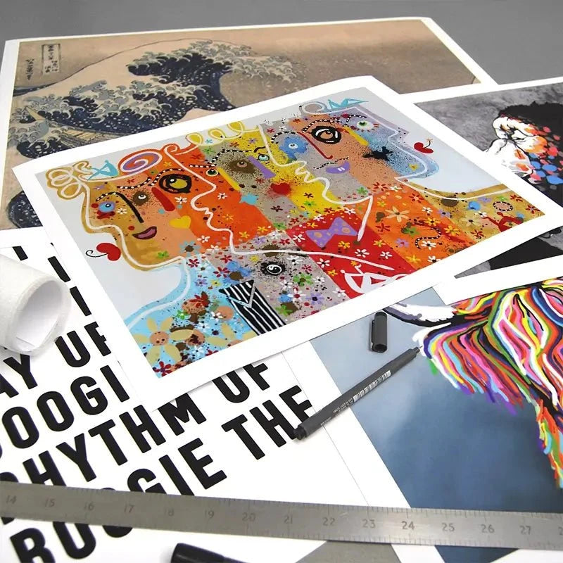 Funky Faces 1 Art Print Funky Faces 1 Art Print wall art product Maria Moretti