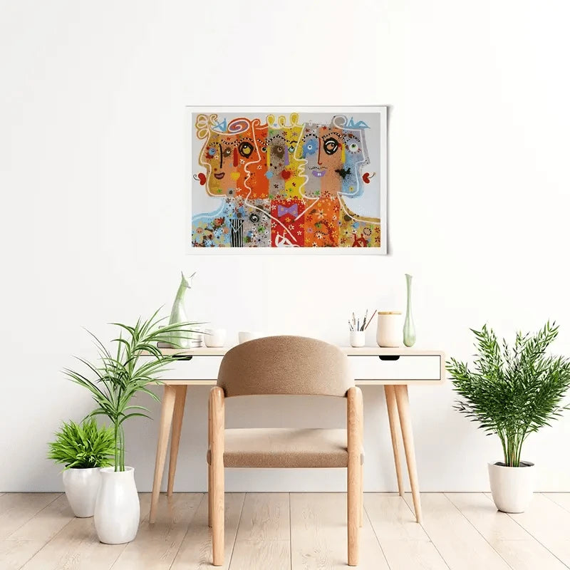 Funky Faces 1 Art Print Funky Faces 1 Art Print wall art product Maria Moretti