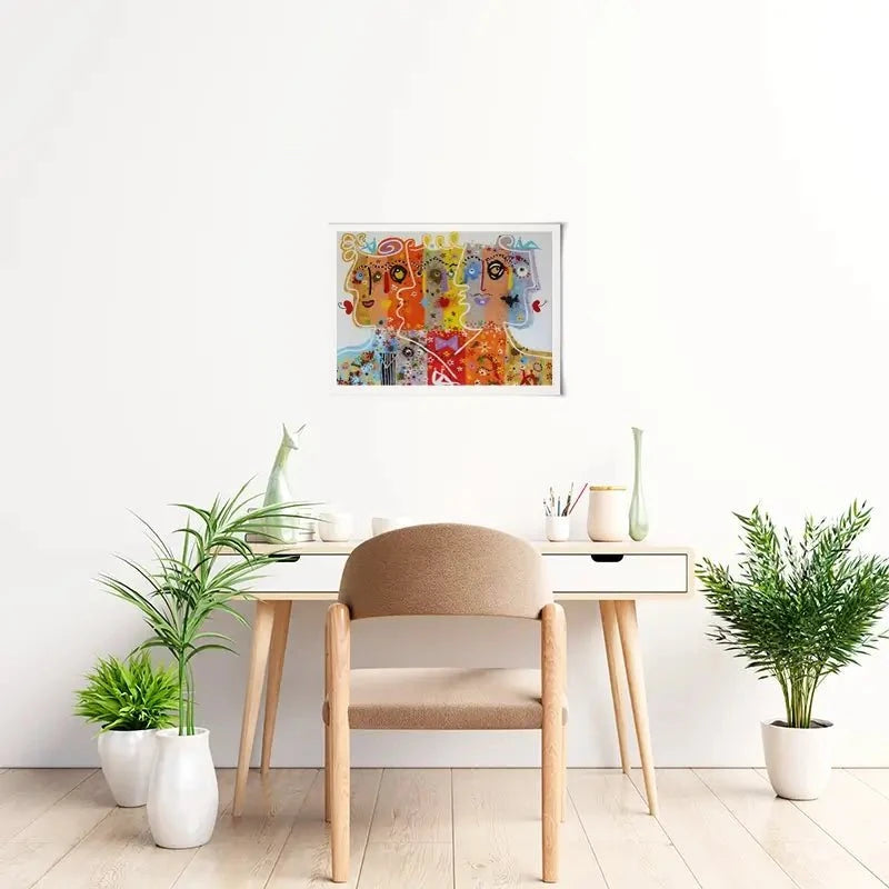 Funky Faces 1 Art Print Funky Faces 1 Art Print wall art product Maria Moretti