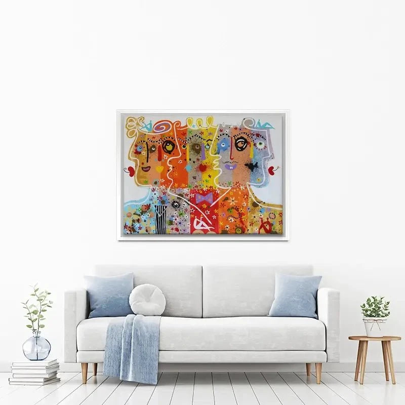 Funky Faces 1 Canvas Print Funky Faces 1 Canvas Print wall art product Maria Moretti