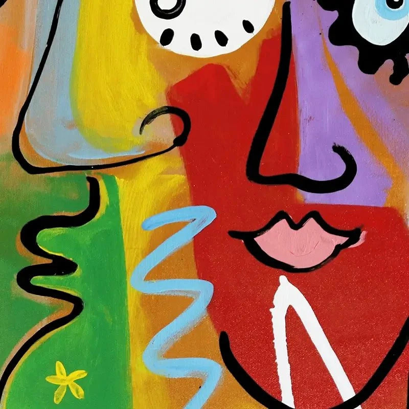 Funky Faces 2 Art Print Funky Faces 2 Art Print wall art product Maria Moretti