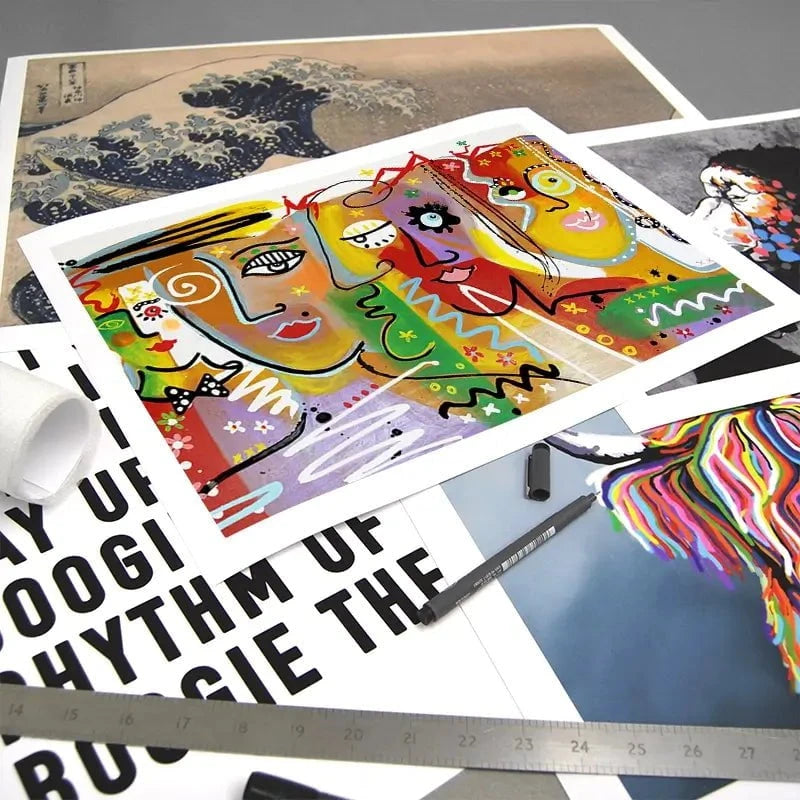 Funky Faces 2 Art Print Funky Faces 2 Art Print wall art product Maria Moretti