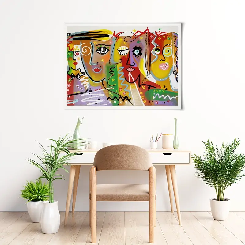 Funky Faces 2 Art Print Funky Faces 2 Art Print wall art product Maria Moretti