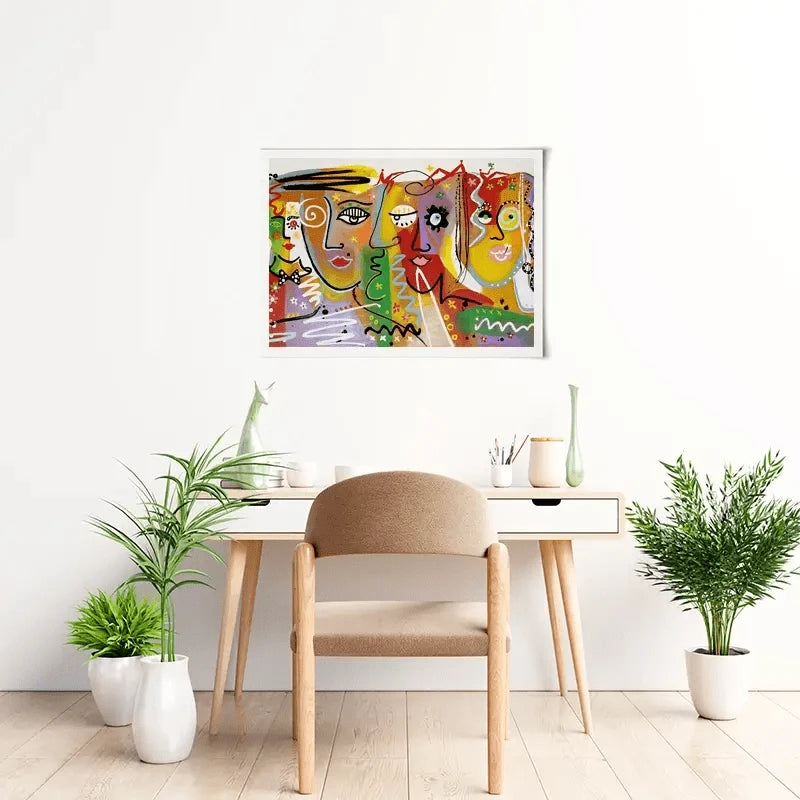 Funky Faces 2 Art Print Funky Faces 2 Art Print wall art product Maria Moretti