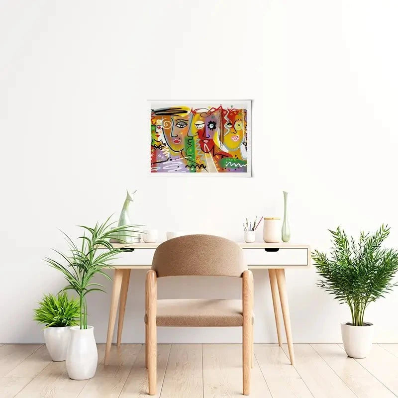 Funky Faces 2 Art Print Funky Faces 2 Art Print wall art product Maria Moretti