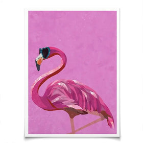 Funky Flamingo Art Print Funky Flamingo Art Print wall art product Sarah Manovski