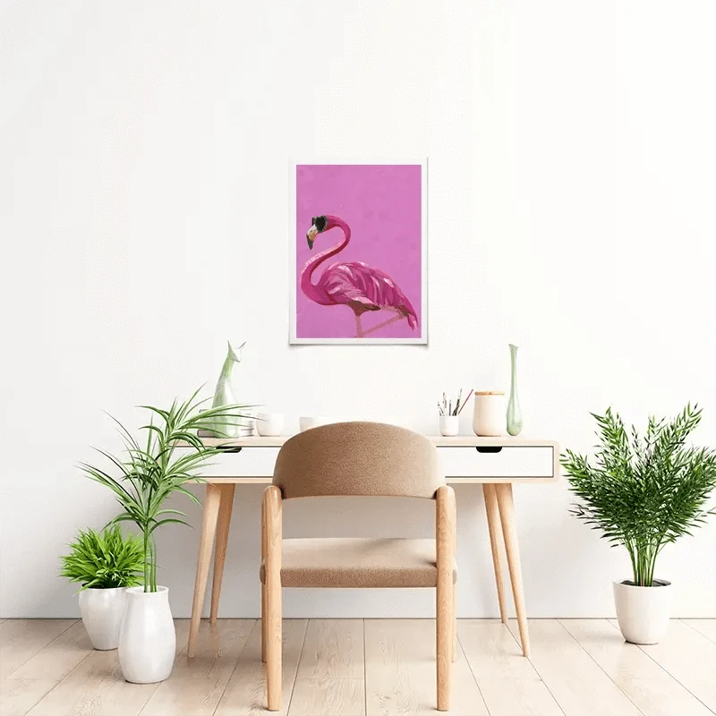 Funky Flamingo Art Print Funky Flamingo Art Print wall art product Sarah Manovski
