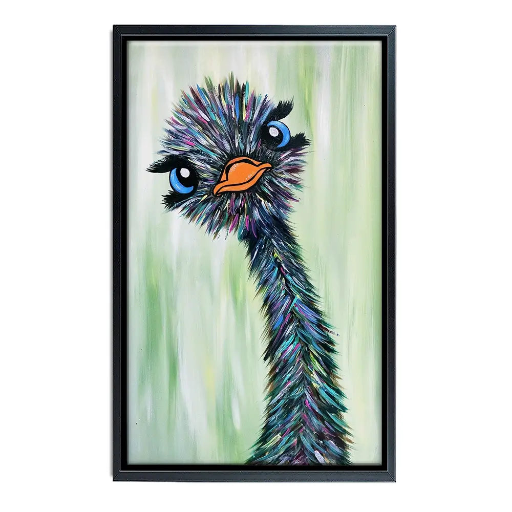Funky Ostrich Oversized Canvas Print Funky Ostrich Oversized Canvas Print wall art product Art Print Shop
