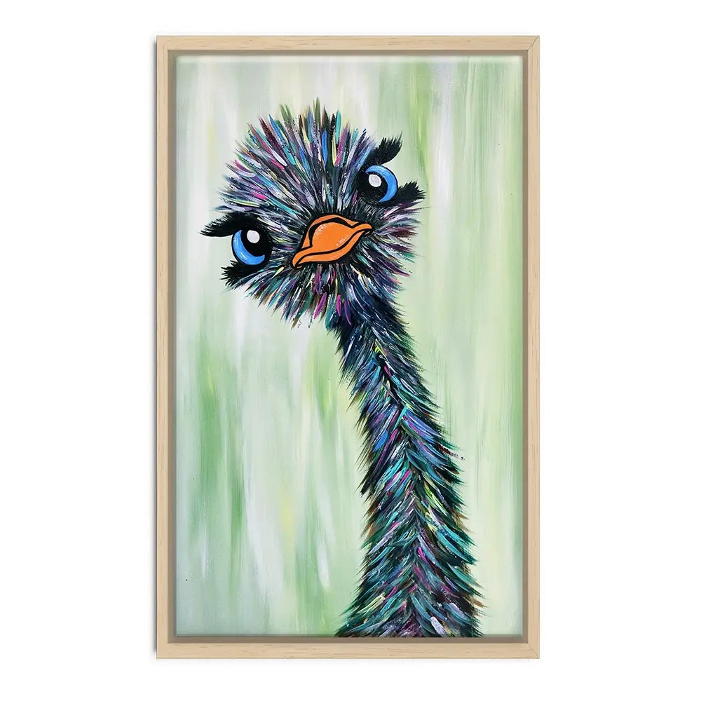 Funky Ostrich Oversized Canvas Print Funky Ostrich Oversized Canvas Print wall art product Art Print Shop